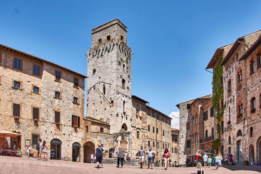 Piazza Duomo in San Gimignano, Tuscany