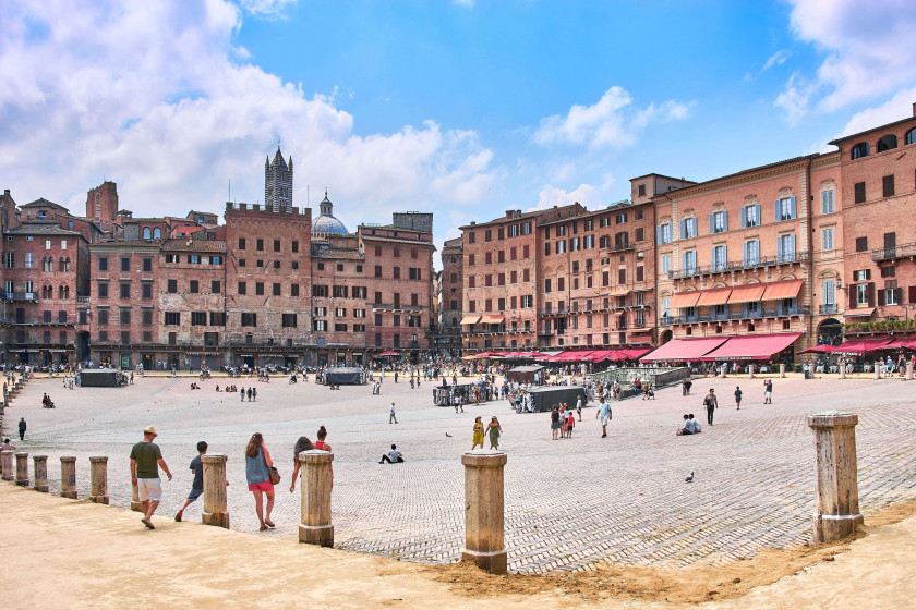 Piazza del Campo, the Europe's biggest square in Siena