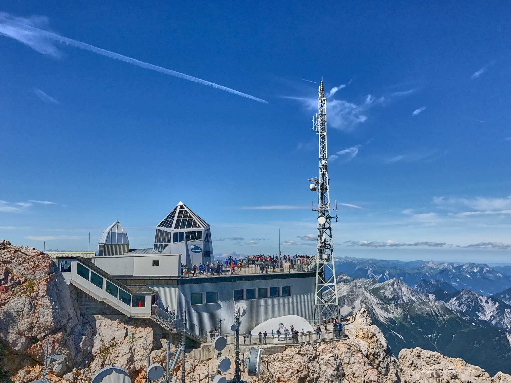 The Observation Platform of Zugspitze; Itinerary for Southern Germany