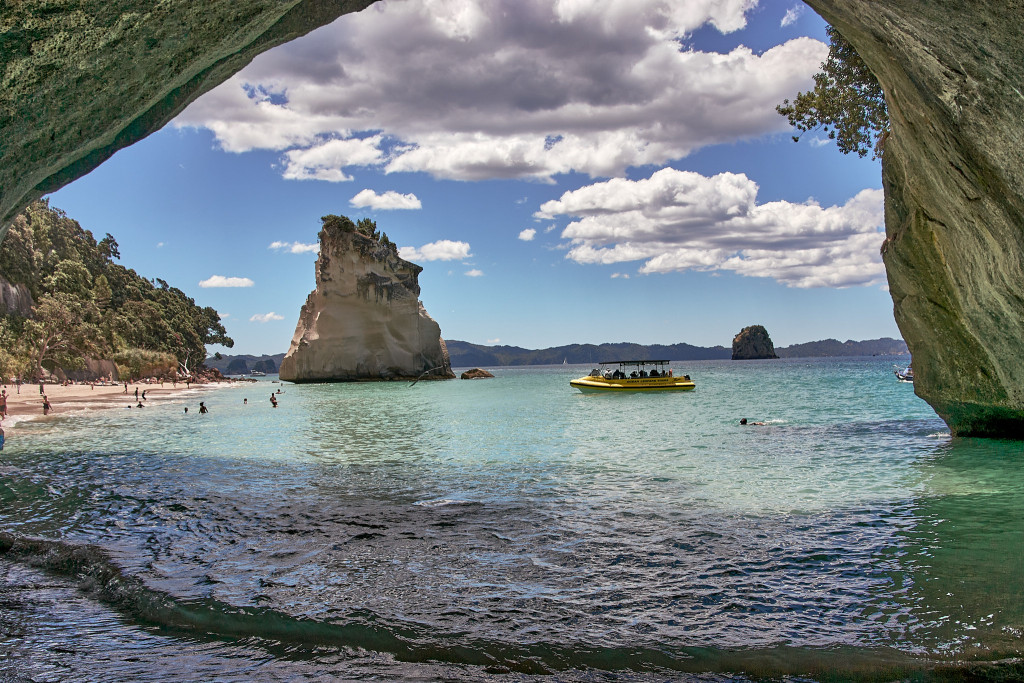 Cathedral Cove; New Zealand Itinerary