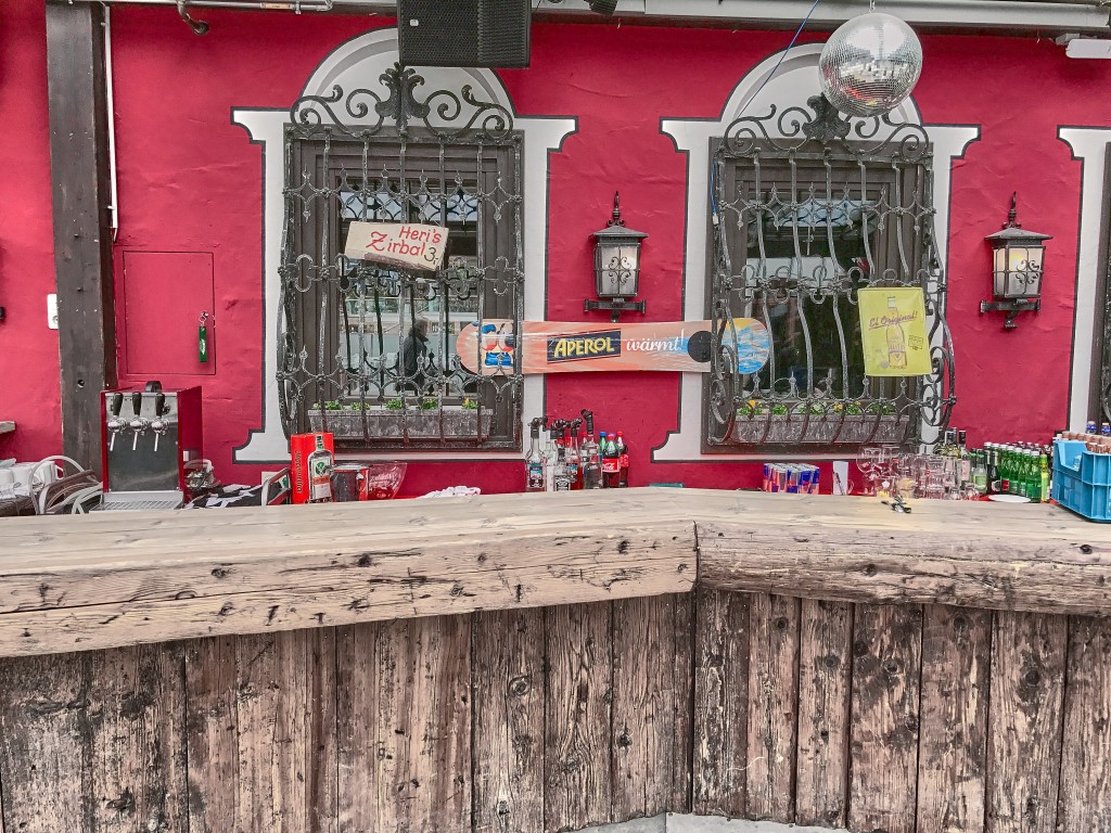 A Street bar in Saalbach-Hinterglemmn