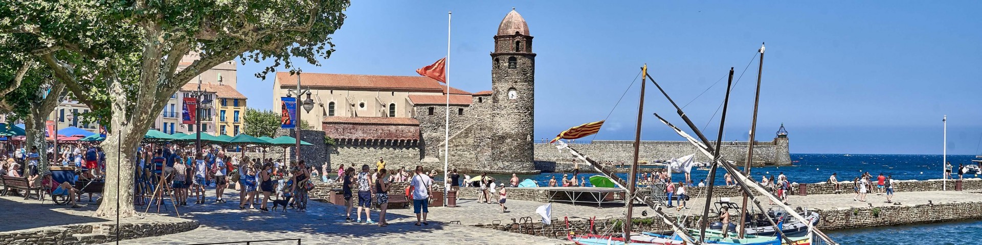 Notre-Dame-des-Anges and its bell tower, Collioure, France