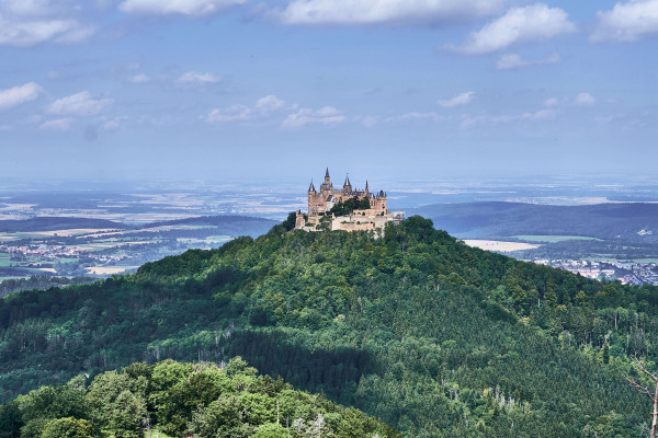 Hohenzollern Castle (Burg Hohenzollern); vacation i nthe Swabian Alb