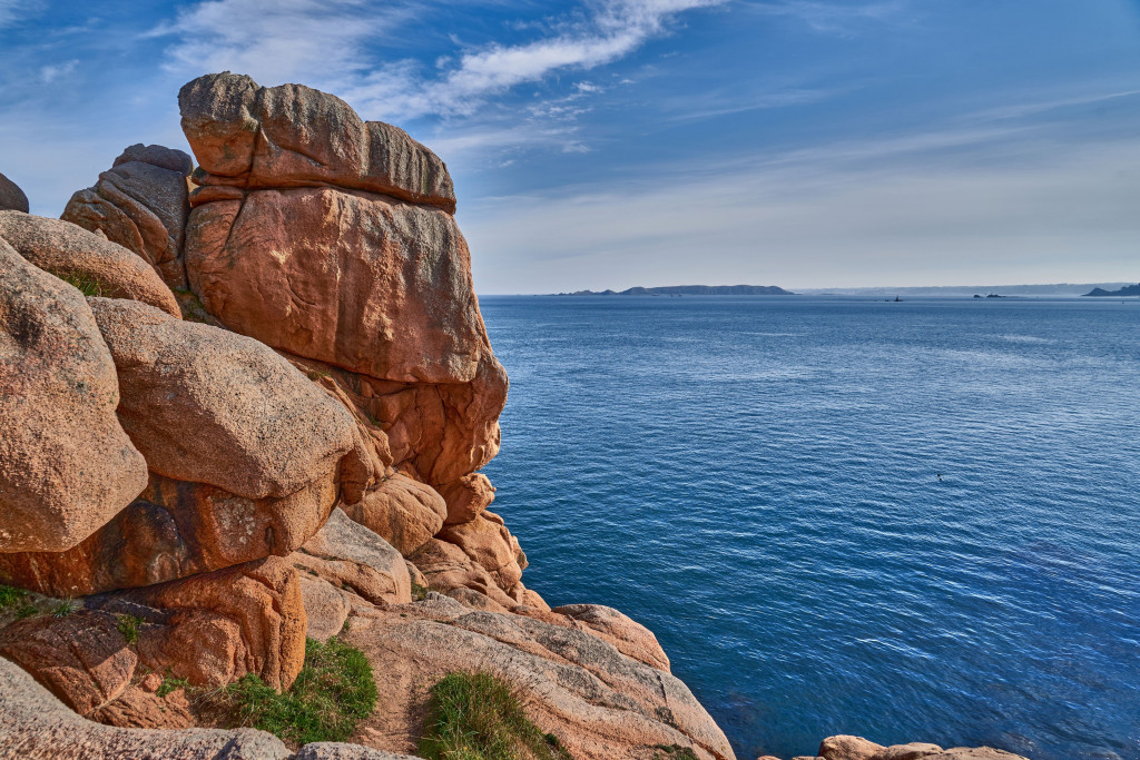 Giant Rock at Ploumanac’h on the Pink Granite Coast in Brittany, France