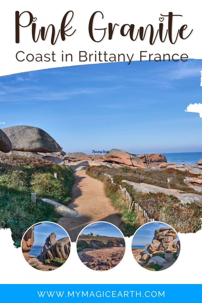Ploumanac’h on the Pink Granite Coast in Brittany, France is a unique nature landscape with many hiking and photography opportunities. The pink granite coastline stretches from the Pointe de l’Arcouest to Trébeurden, including a series of remarkable curves, islands, and islets. France Travel Guide | Pink Granite Coast in Brittany | Brittany Travel Guide | Côte de Granit Rose | Côtes d’Armor | Ploumanac’h | #France #法国 #familytravel #CôtesdArmor #pinkgranite #franceroadtrip #CôtedeGranitRose #Ploumanac’h