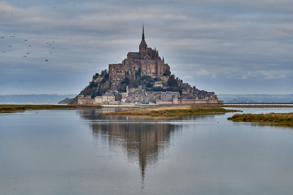One of Mont Saint Michel Photo Spots, the floating castle