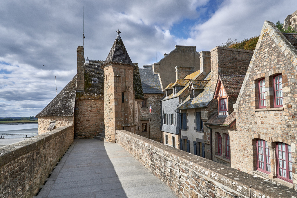 Old Walls of Mont Saint Michel, Brittany France