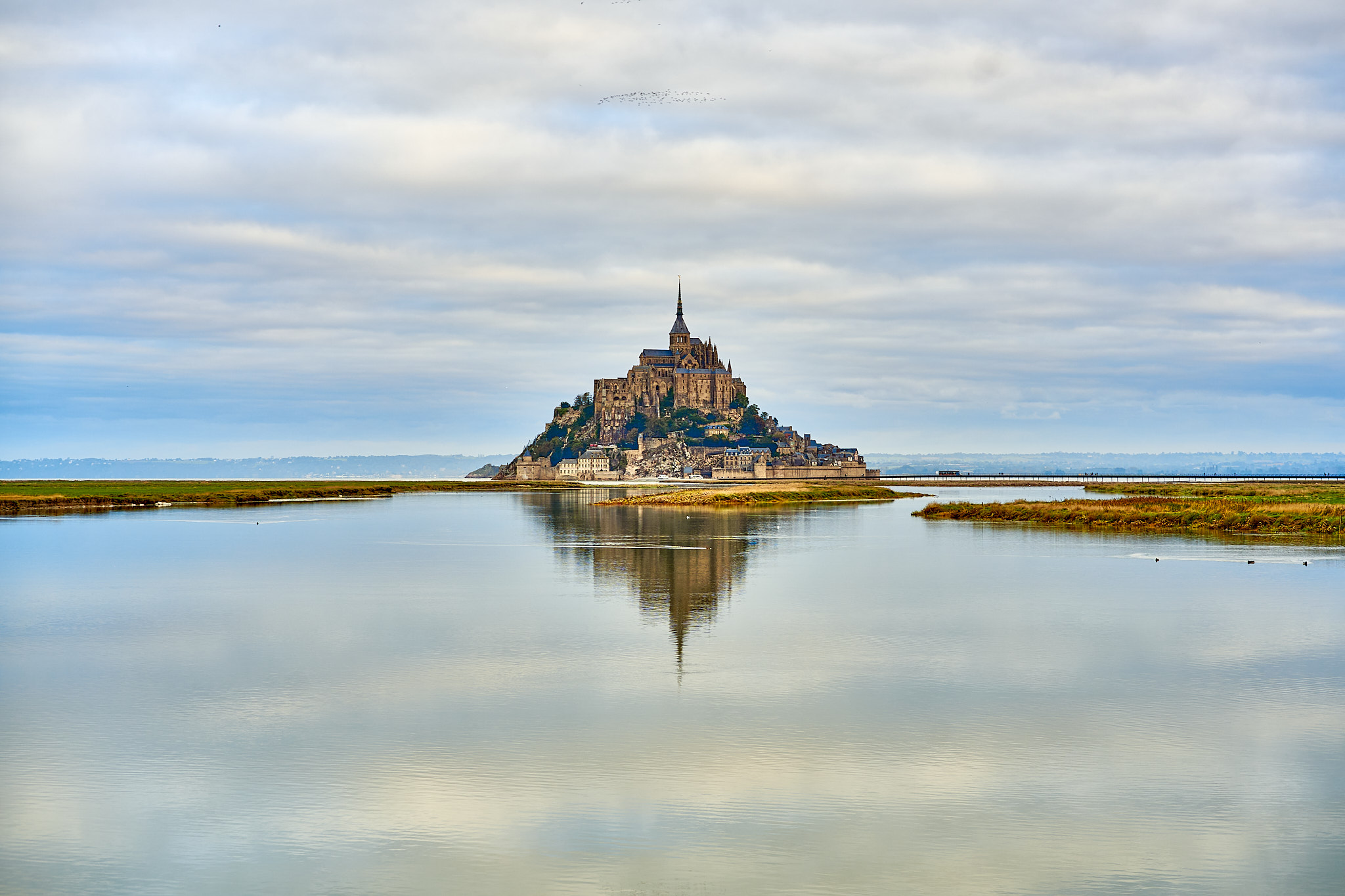 One of Mont Saint Michel Photo Spots, from the Dam