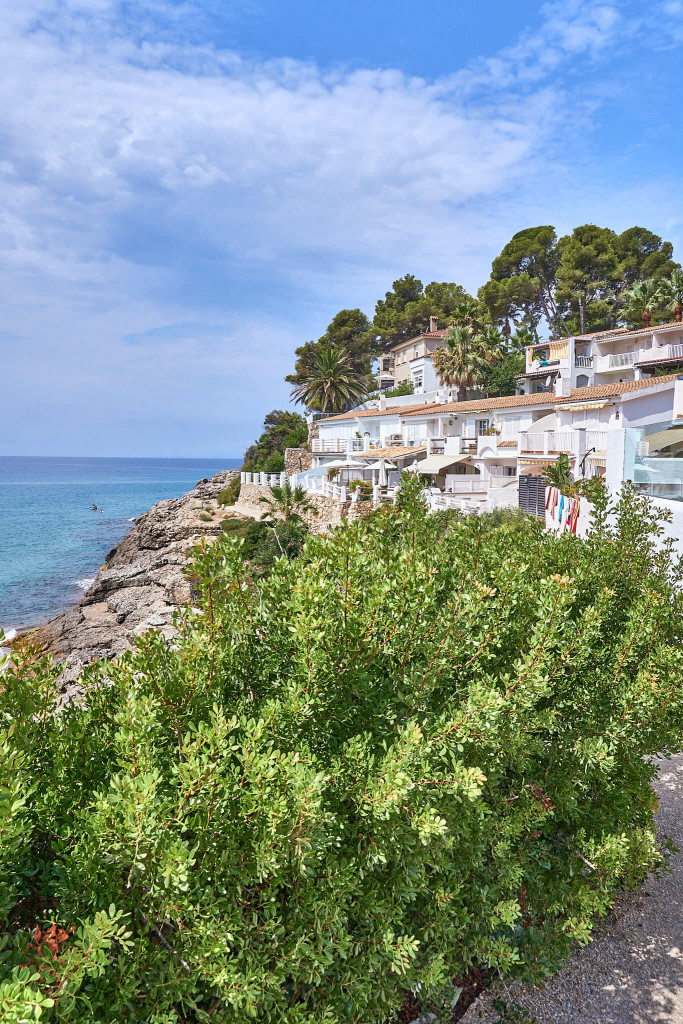The footpath along the cliff hotels near Hotel Best Negresco along Cami de Ronda, Salou Spain