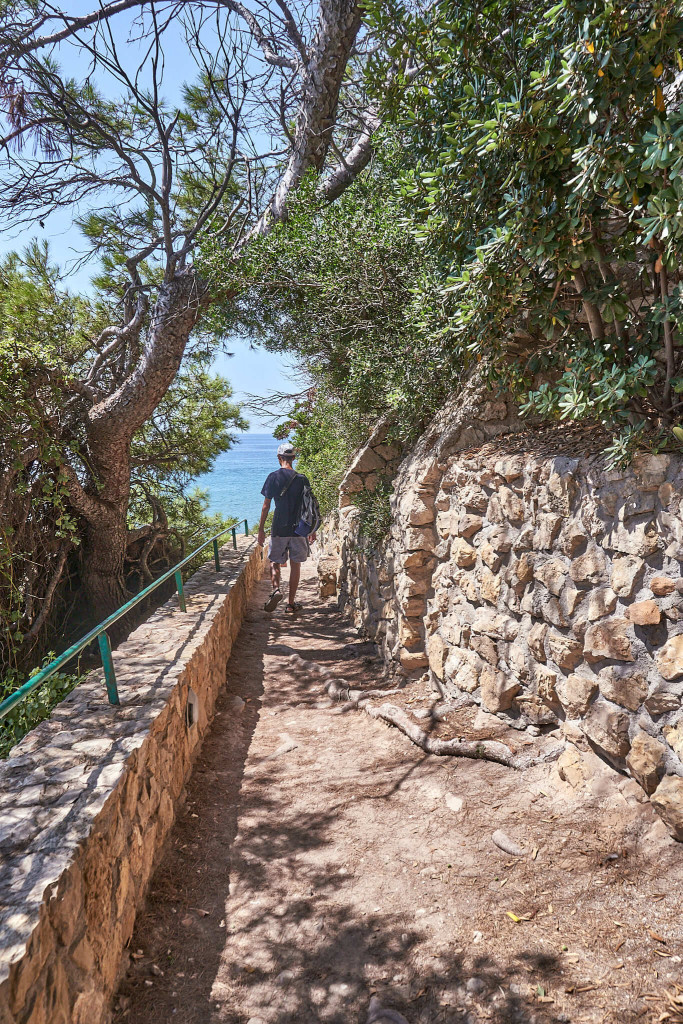 Path near the hotel Cala Font, Salou Spain
