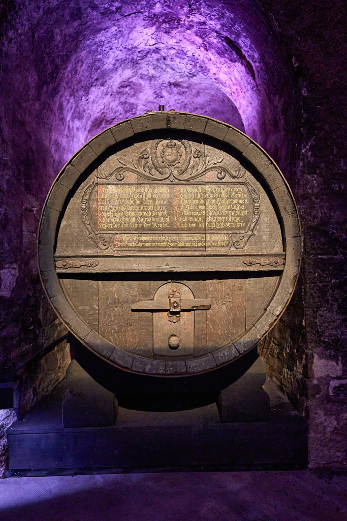 The oldest barrel built by Swedes in Bavarian State Winery, Germany