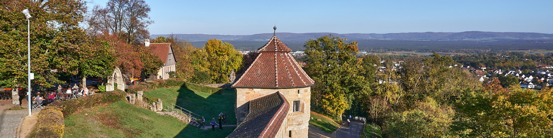 panoramic view from Altenburg castle near Bamberg