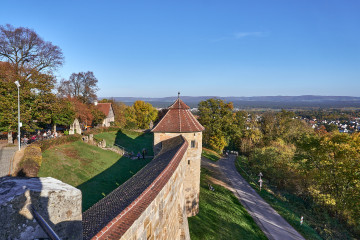 panoramic view from Altenburg castle near Bamberg