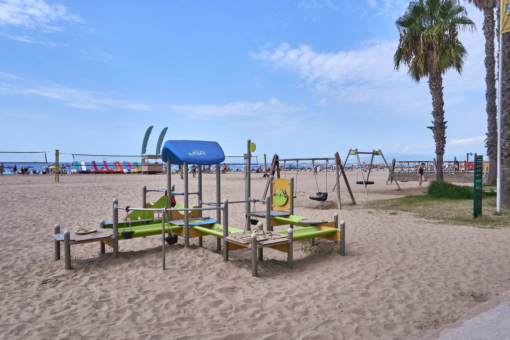 The main beach at Salou, Spain; Spanish Mediterranean Coast