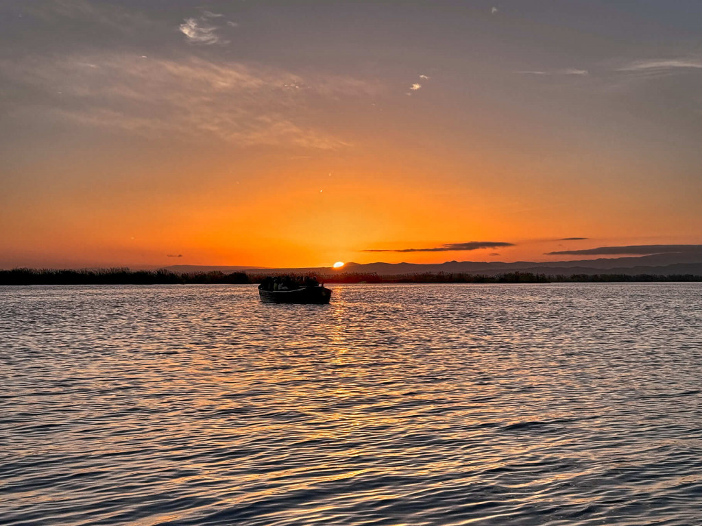 Sunset at the Albufera National Park, Valencia Spain
