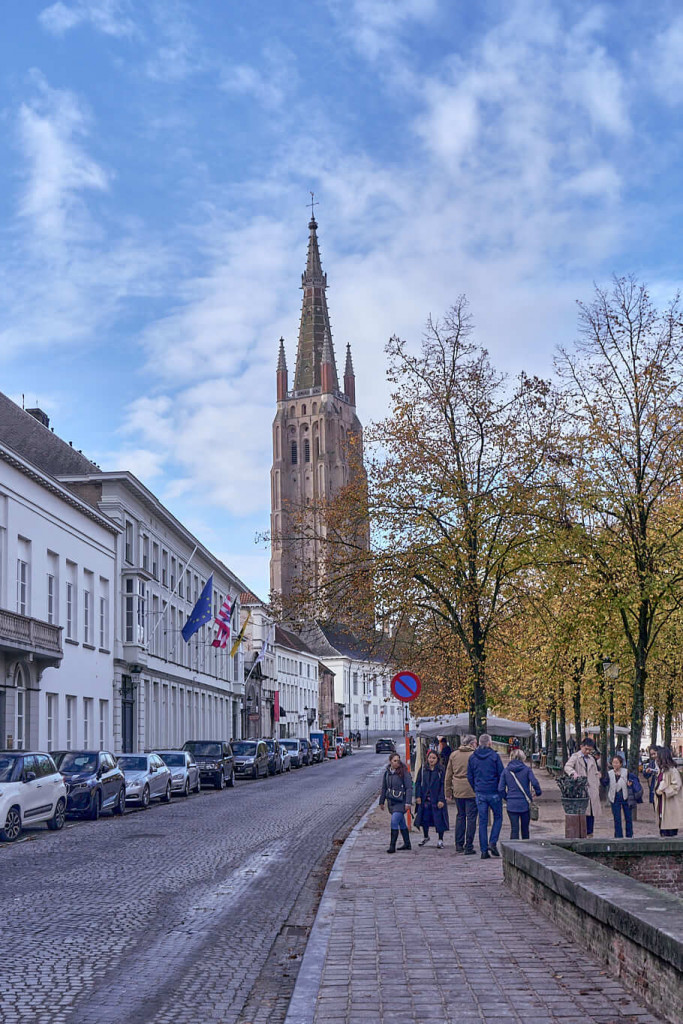 Street view in Bruges, Belgium; Bruges and Ghent