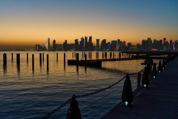 Sunset view outside of Mina District in Doha, Qatar; Doha in 3 Days